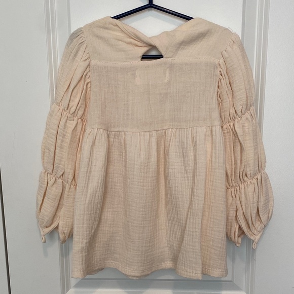 Cream Kids Blouse - Picture 3 of 3